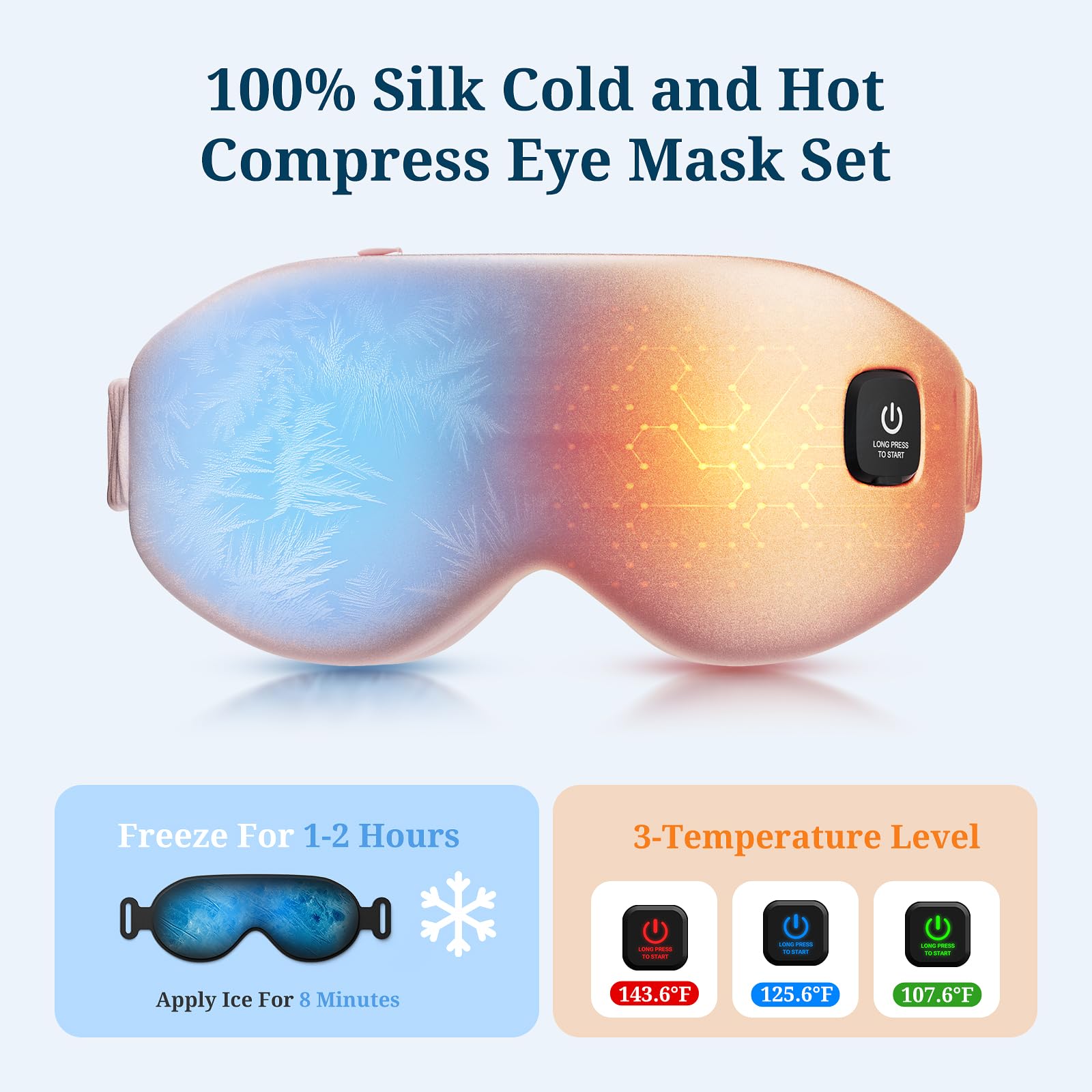 Azang wireless eye mask is USB-C rechargeable for travel-friendly use.