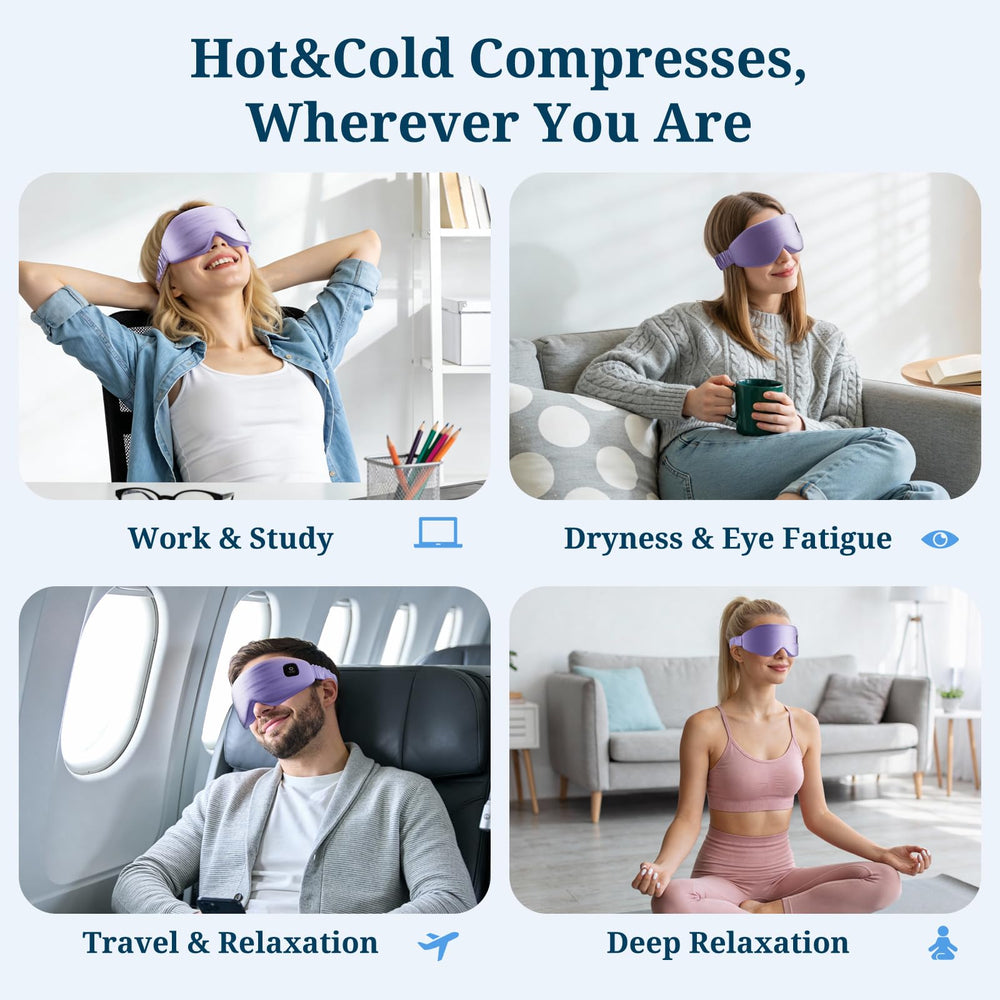 Azang travel-friendly eye mask in its portable pouch for easy packing