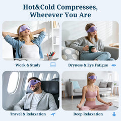 Azang travel-friendly eye mask in its portable pouch for easy packing