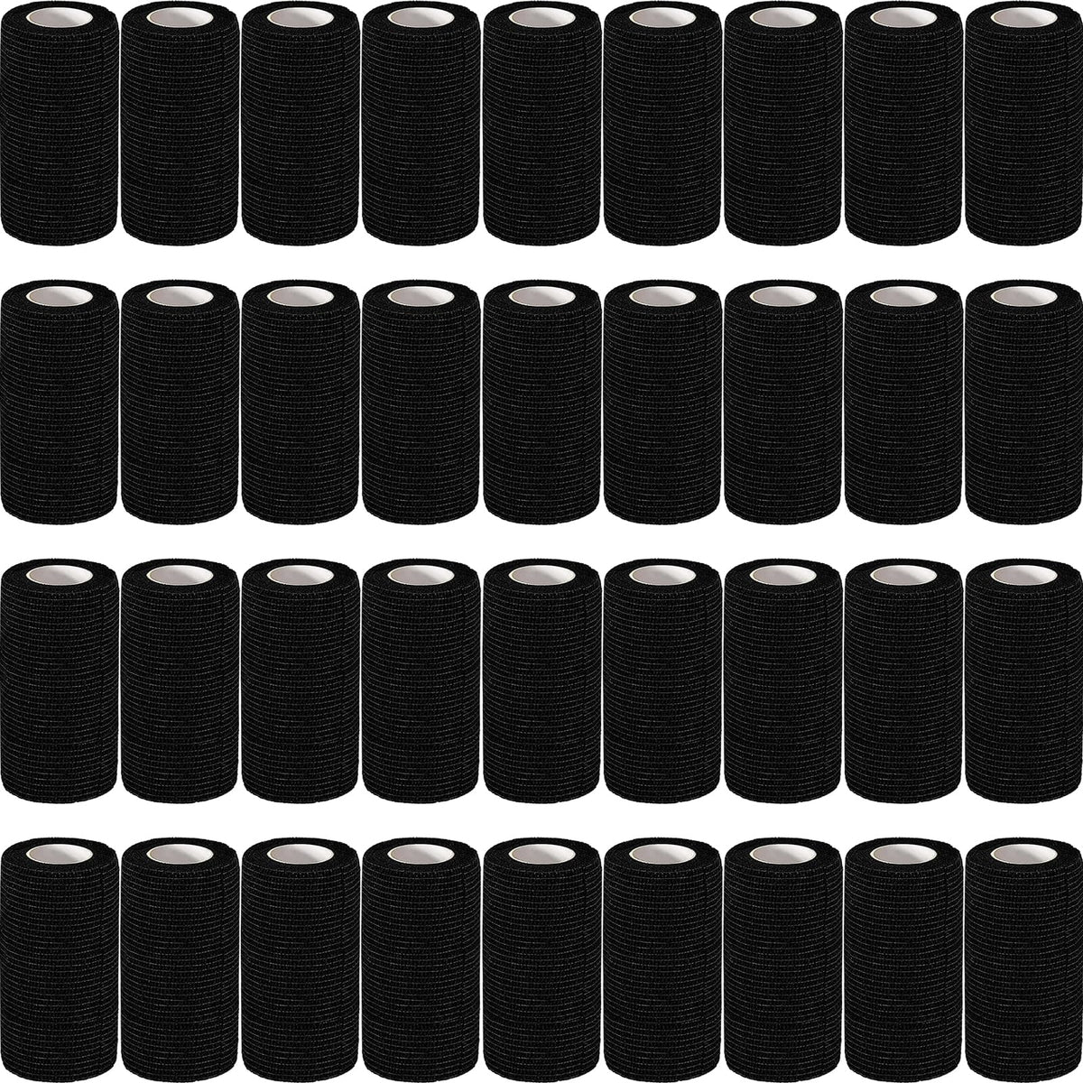 AZEN bandage wrap 4x5yd black roll for quick dressing changes.