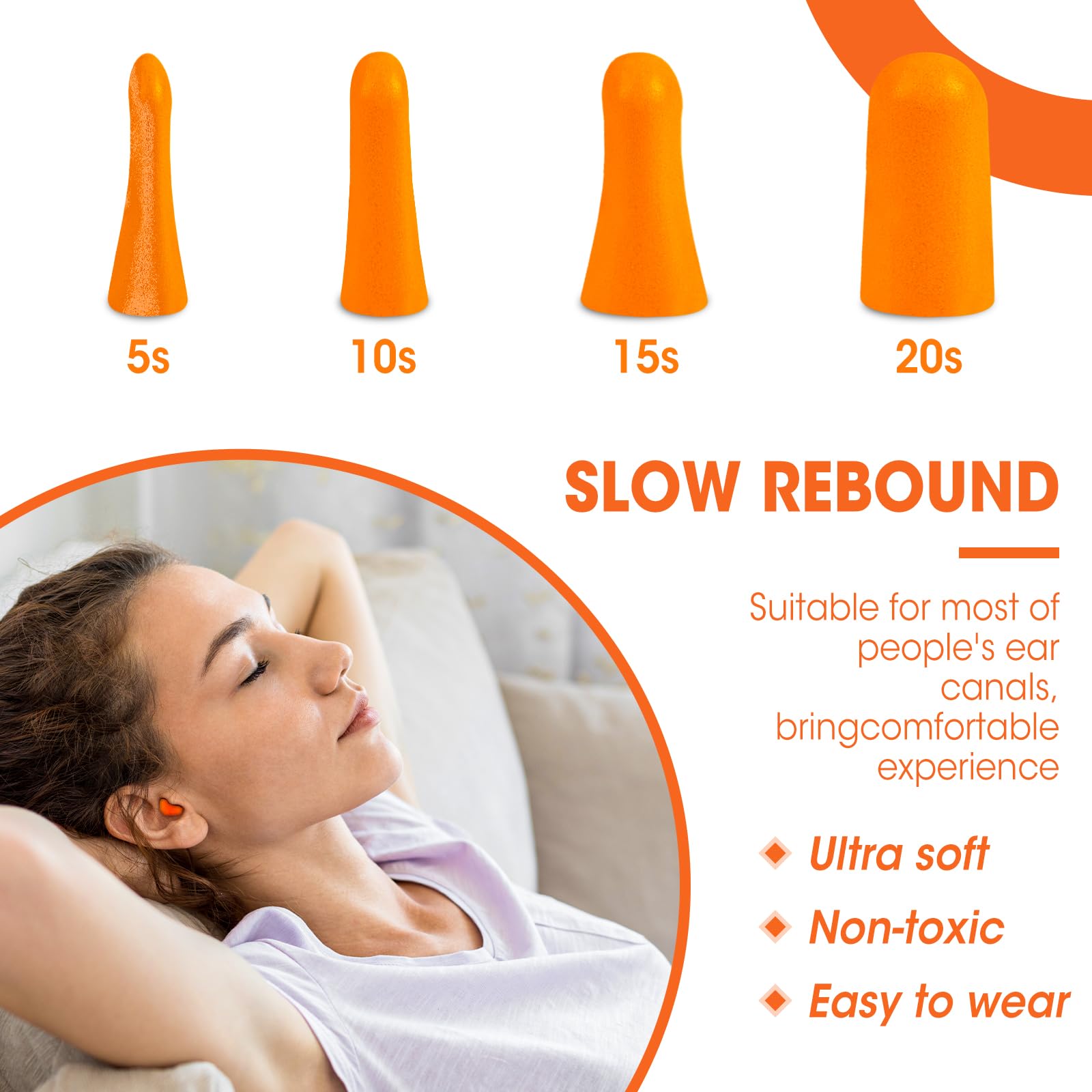 AZEN ear plugs with 32dB noise reduction for quieter spaces.