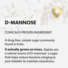AZO D-Mannose bottle with a dispense cap indicating tidy use.
