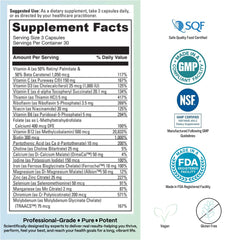 Azure Biogenics All-in-One Multivitamin digestive health scene emphasizes cranberry and probiotics.