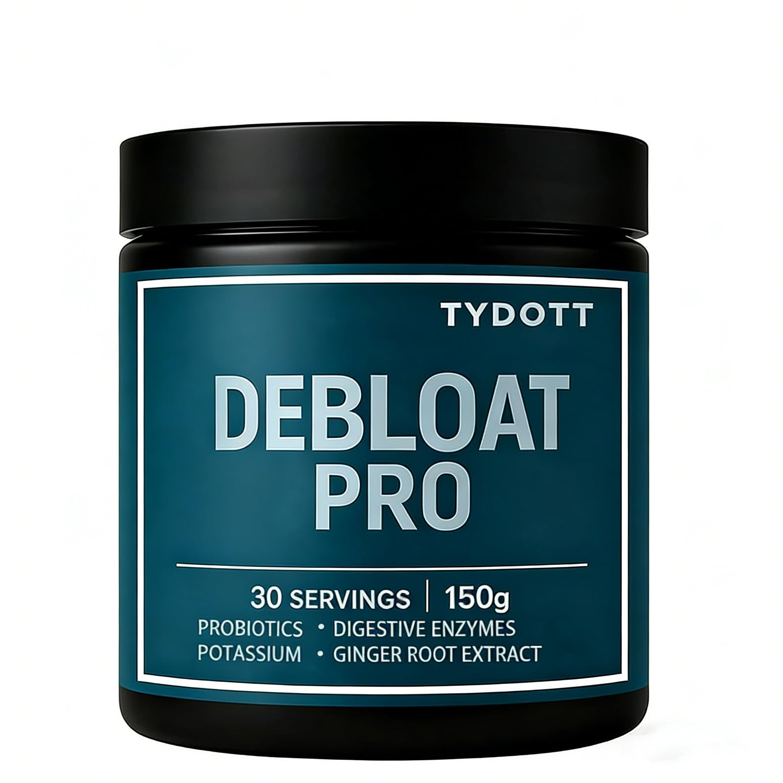 AZX TYDOTT Debloat Pro bottle label highlights digestion-friendly ingredients