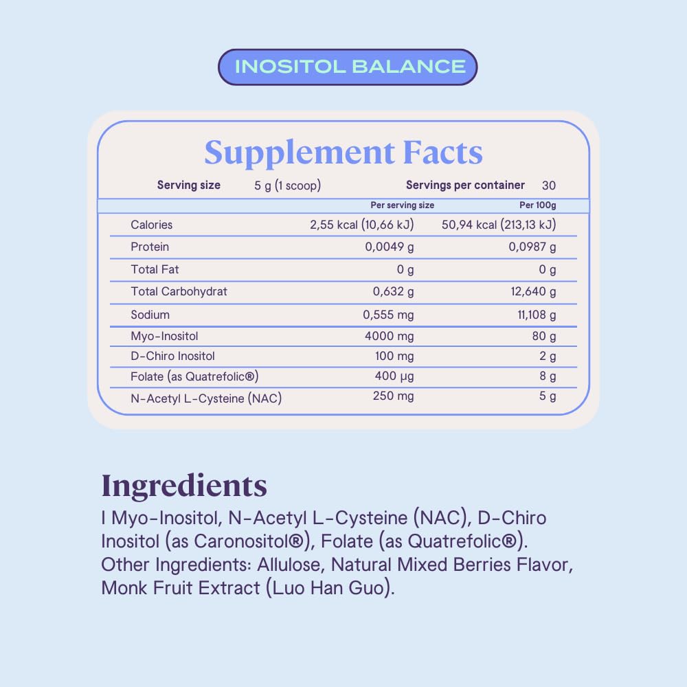 B-FIT B Inositol Balance daily-use jar for routine supplementation