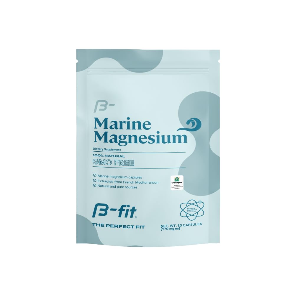 B-FIT B Marine Magnesium bottle with high-bioavailability capsules for daily wellness