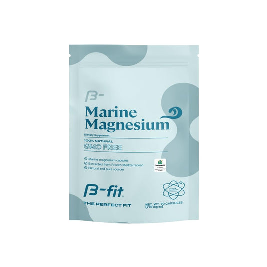B-FIT B Marine Magnesium bottle with high-bioavailability capsules for daily wellness
