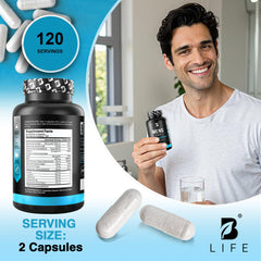 B Life Company skincare and hair health vitamins with zinc and selenium