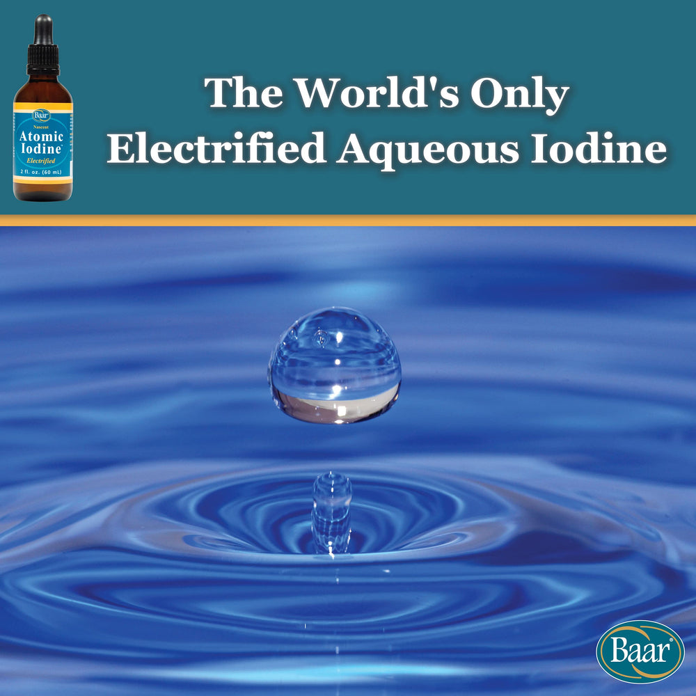 Baar Atomic Iodine is radioactivity-free on label and packaging.