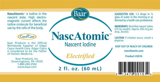 Baar NascAtomic drops poured for easy dosing and quick uptake options.