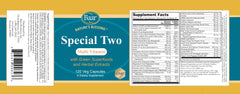 Baar Special Two capsules close-up showing vegetarian formula.