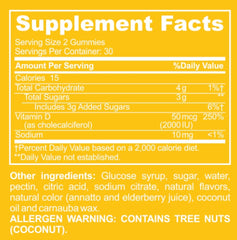 Two gummies per day with Baby Blues Brightside for a simple daily routine.