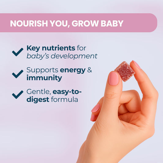 Close-up of chewy Baby Blues gummies highlighting Raspberry Lemonade flavor and texture.