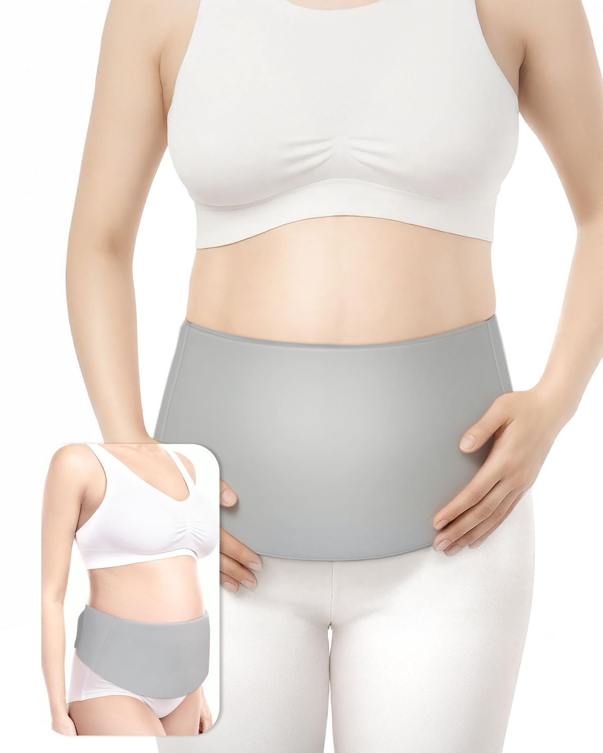 Baby Noah C-Section Belly Binder front view with gentle support for daily activities.