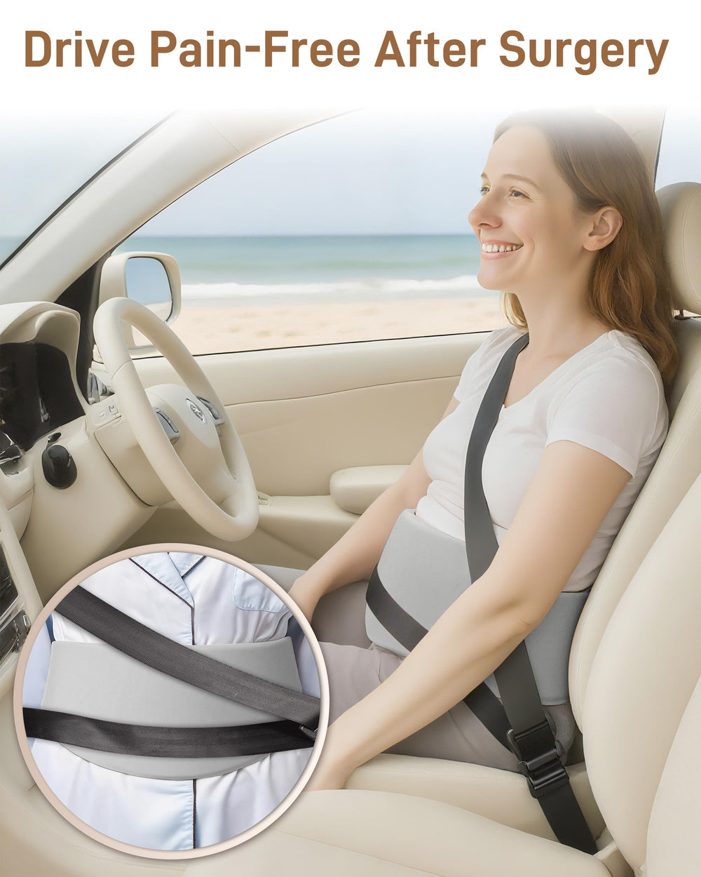 Baby Noah binder in use during breastfeeding and activity.