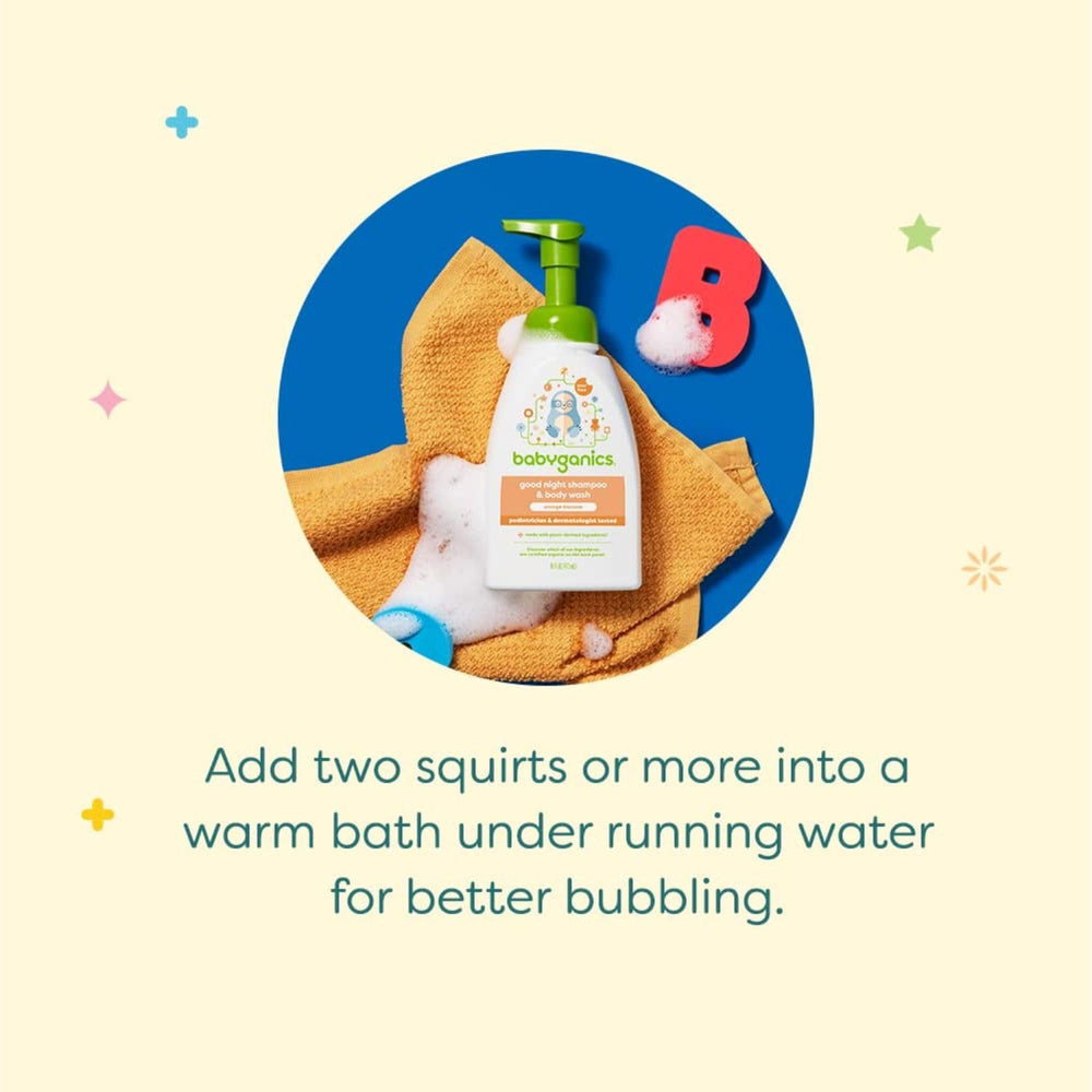 BabyGanics Pediatrician-tested label visible for gentle baby use.