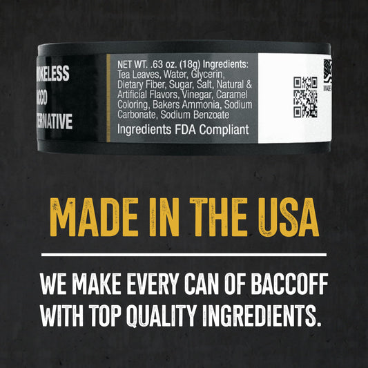 Bacc Off classic natural pouches - open pack, convenient 16-pouch portion for on-the-go use.