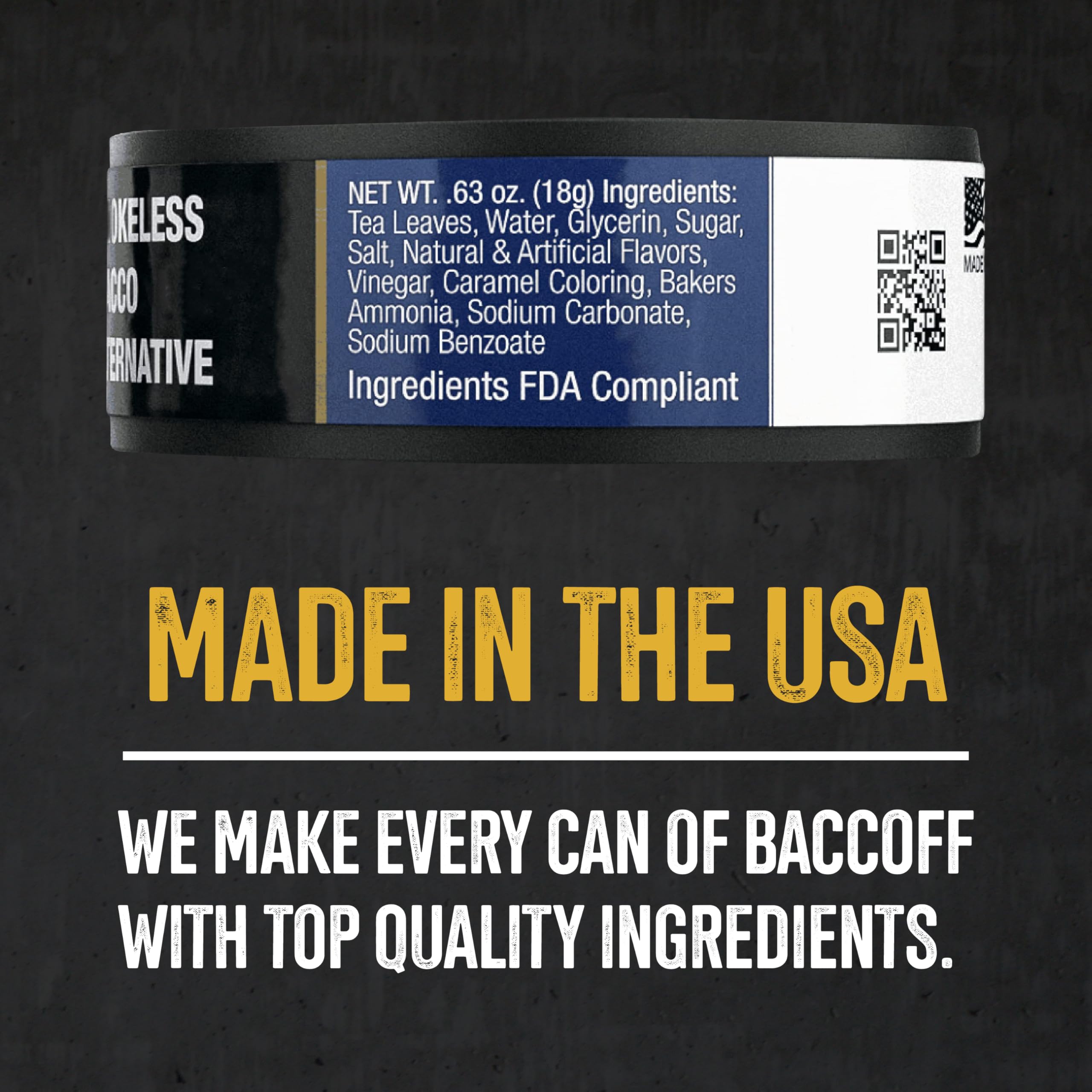 BACC OFF mint pouches opened reveal fresh aroma and pliable texture