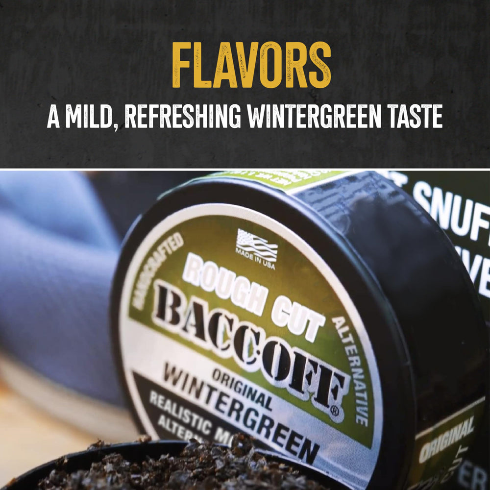 Rough Cut label detail showing food-grade ingredients and craftsmanship