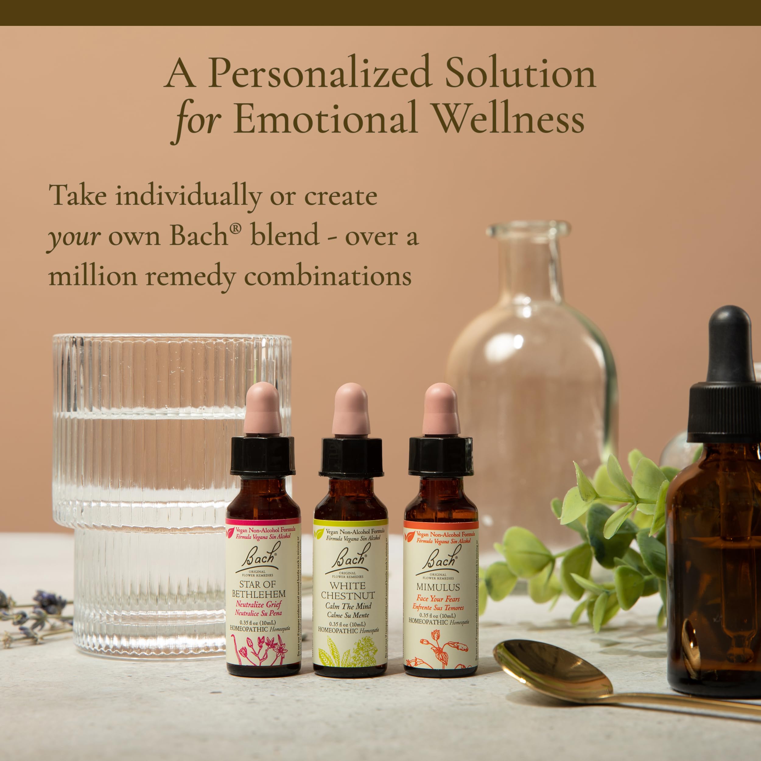 Bach family-use set with 10ml bottles for shared rituals