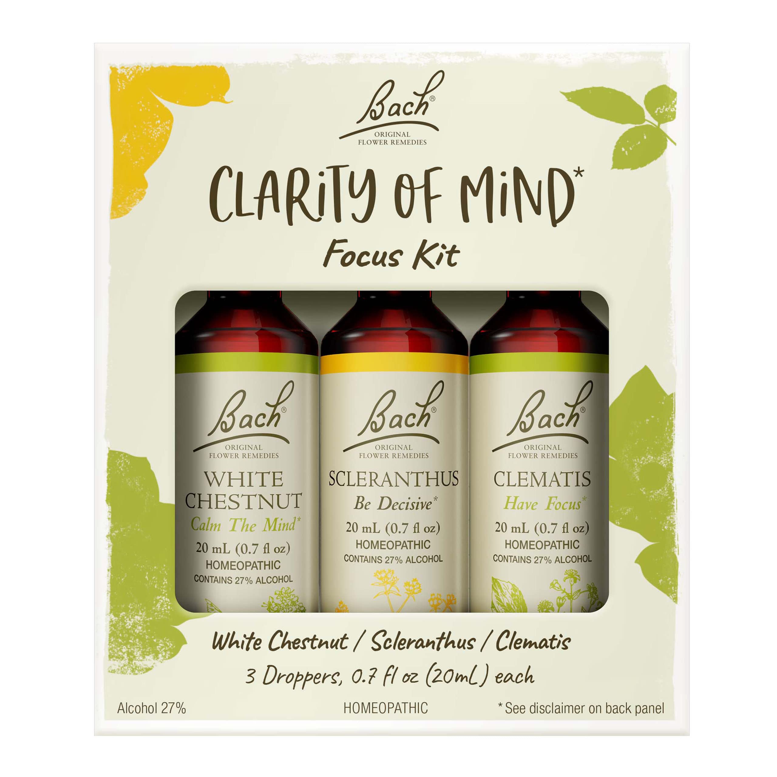 Bach Original Flower Remedies Clarity Kit bottle for focused moments