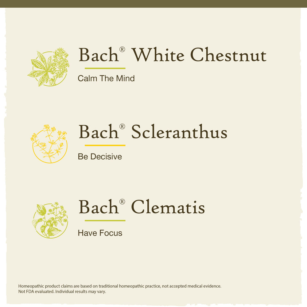 Bach Original Flower Remedies Clarity Kit labels highlight natural ingredients
