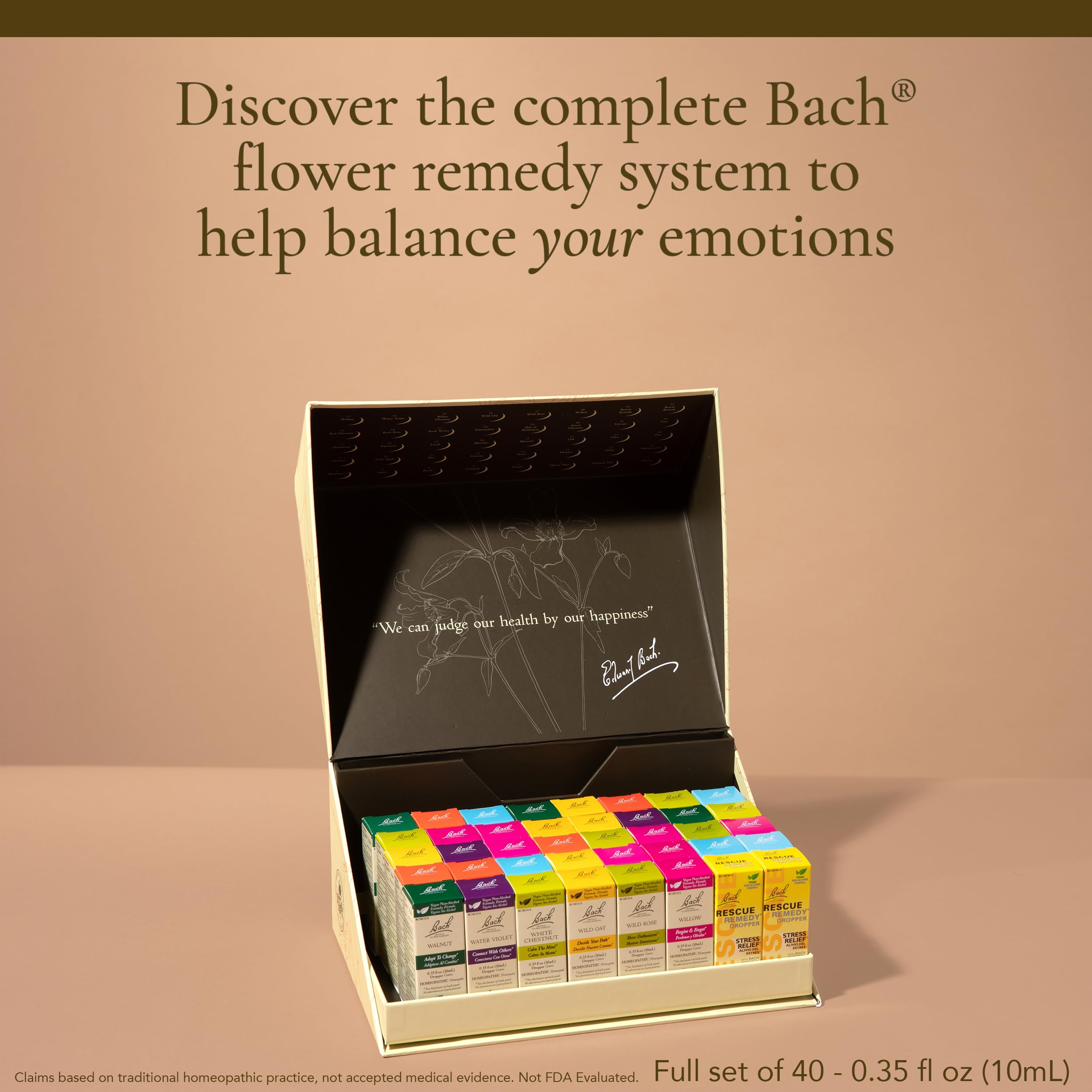 Bach Rescue Remedy drops non-alcohol formula for quick stress relief moments