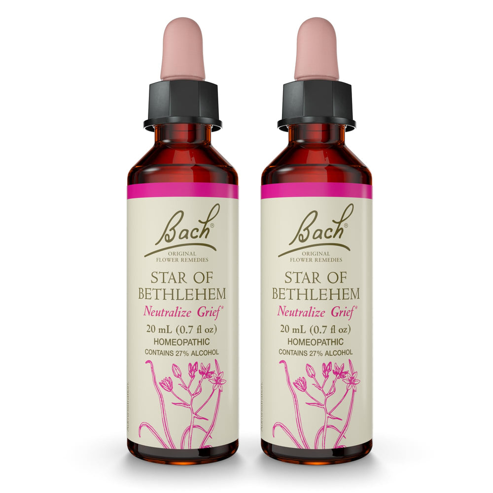 Bach Star of Bethlehem bottle pour supports gentle emotional balance.