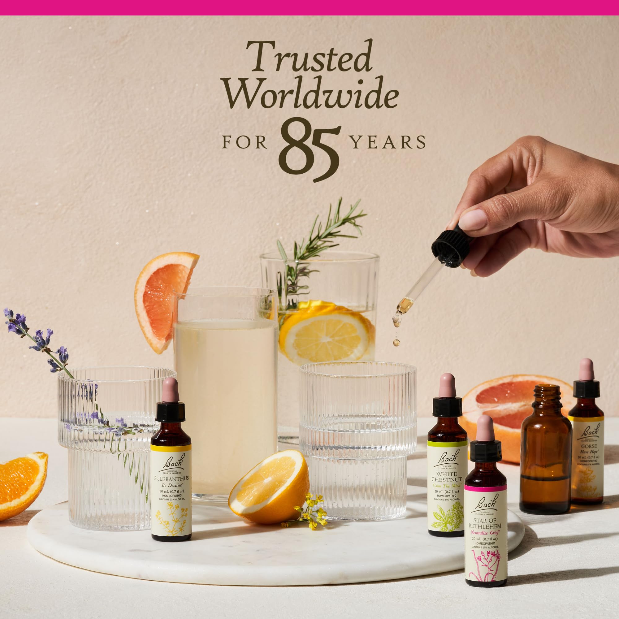 Bach Star of Bethlehem in beverage use demonstrates easy daily ritual.