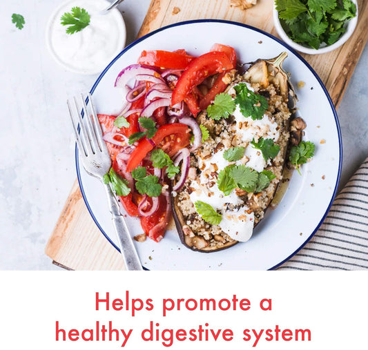 Close-up of BACID caplets highlighting smooth texture for daily use.