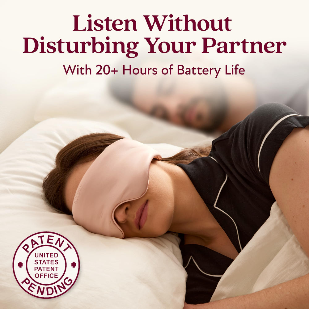 Back Bay Audio SilkSound flat-speakers-eye-mask for light, unobtrusive sleep audio.