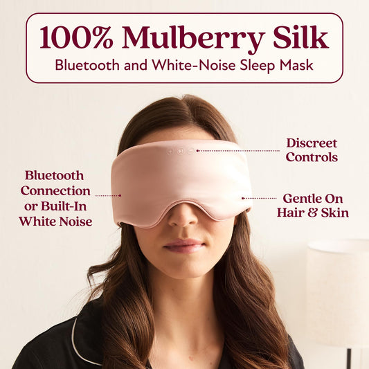 Back Bay Audio SilkSound skin-friendly-sleep-mask for gentle, skin-conscious comfort.