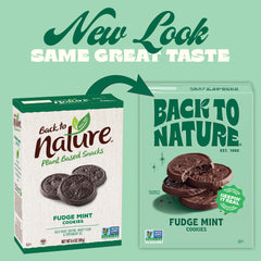 Back to Nature fudge mint cookies crumb used in a grasshopper brownie dessert idea.