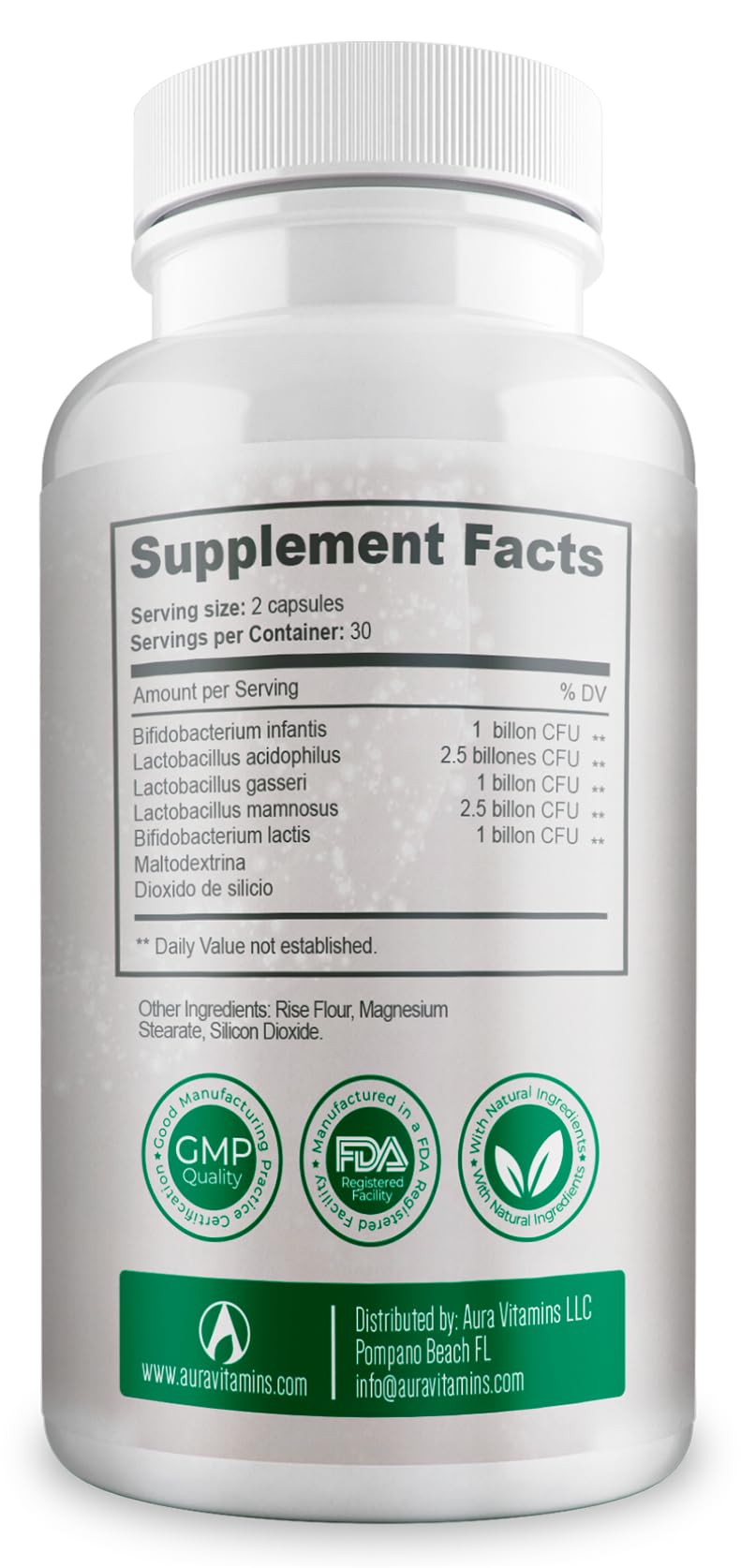 BACTICURE Bacterium Plus 60-count bottle highlighting value and ongoing support