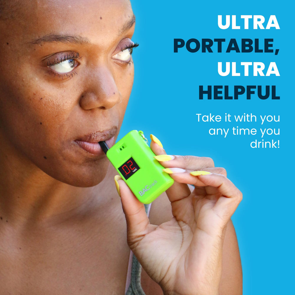BACtrack Keychain Breathalyzer one-button operation enables effortless testing.