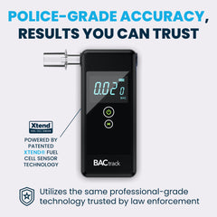 BACtrack Trace battery compartment open highlights easy power setup