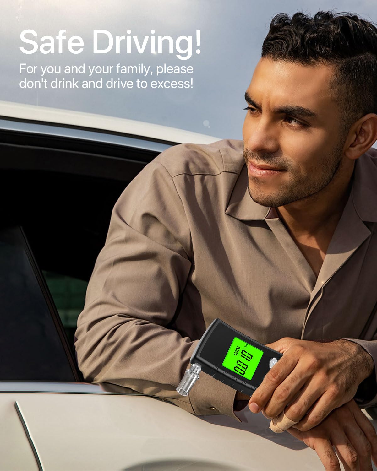 BACZGIF Breathalyzer box and manual streamline unboxing and storage.