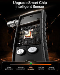 BACZGIF Breathalyzer compact design fits in your pocket for on-the-go use.