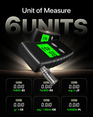 BACZGIF Breathalyzer includes 10 mouthpieces for multiple tests.