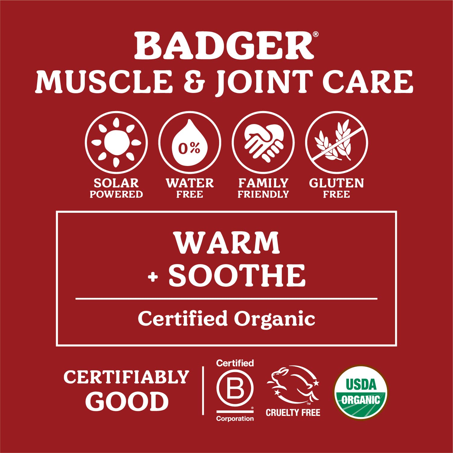 Badger Ginger and Cayenne oils visible in the blend for warming sensations
