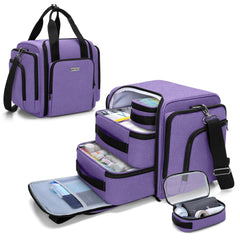 BAFASO large pill bottle organizer purple bag-only for travel and organization