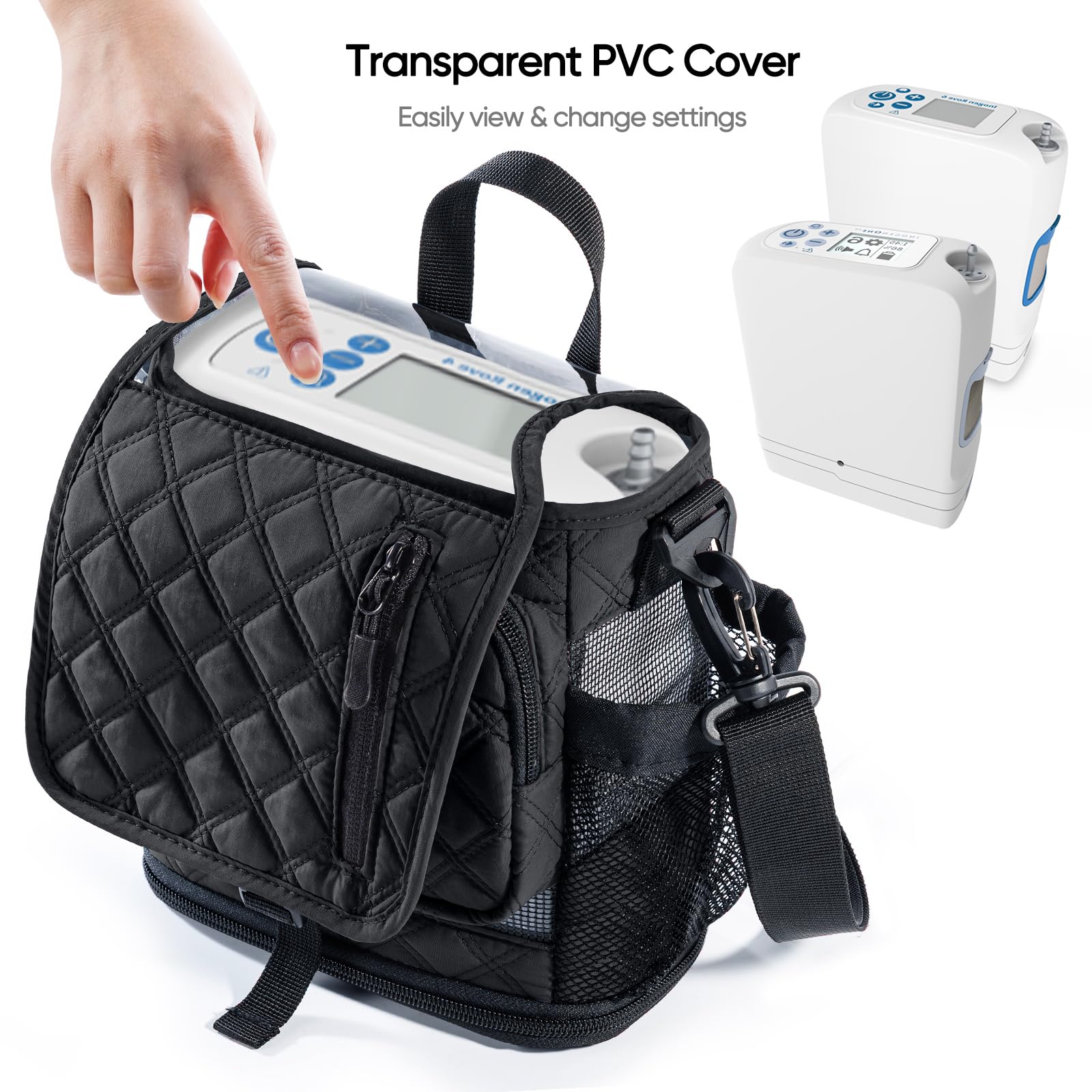 BAGSFY built-in battery access with bottom zipper pocket for charging