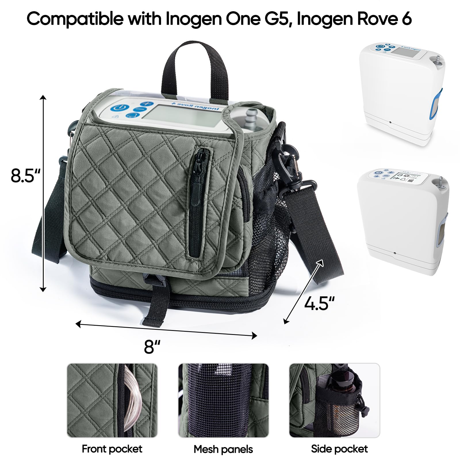 Built-in battery access port and bottom pocket for easy battery changes.