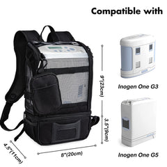 BAGSFY oxygen backpack with adjustable straps for secure, comfortable carrying
