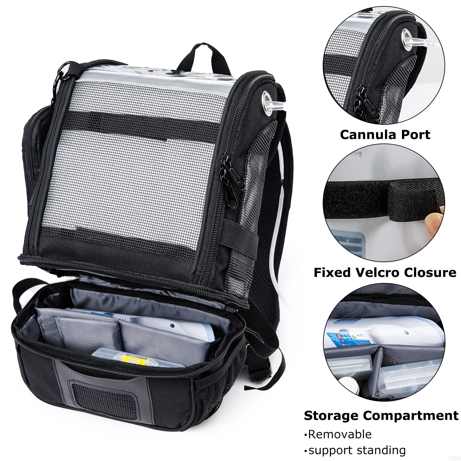 BAGSFY oxygen backpack padded back protecting the device during transport