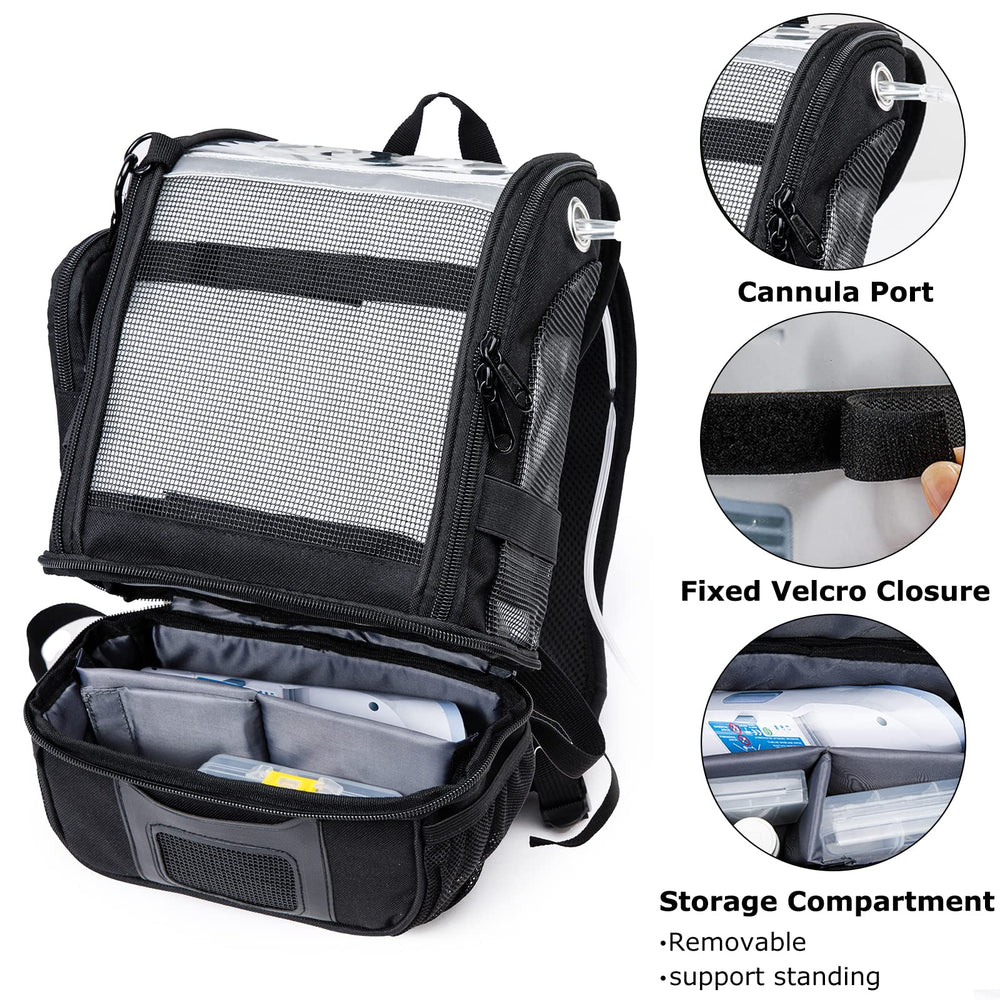 BAGSFY oxygen backpack padded back protecting the device during transport