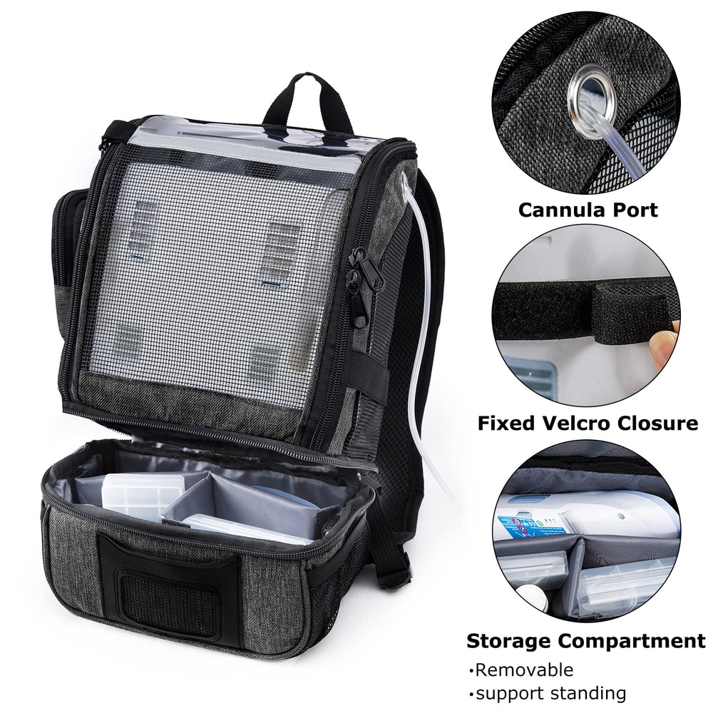BAGSFY Oxygen Backpack padded straps for comfortable all-day carrying.