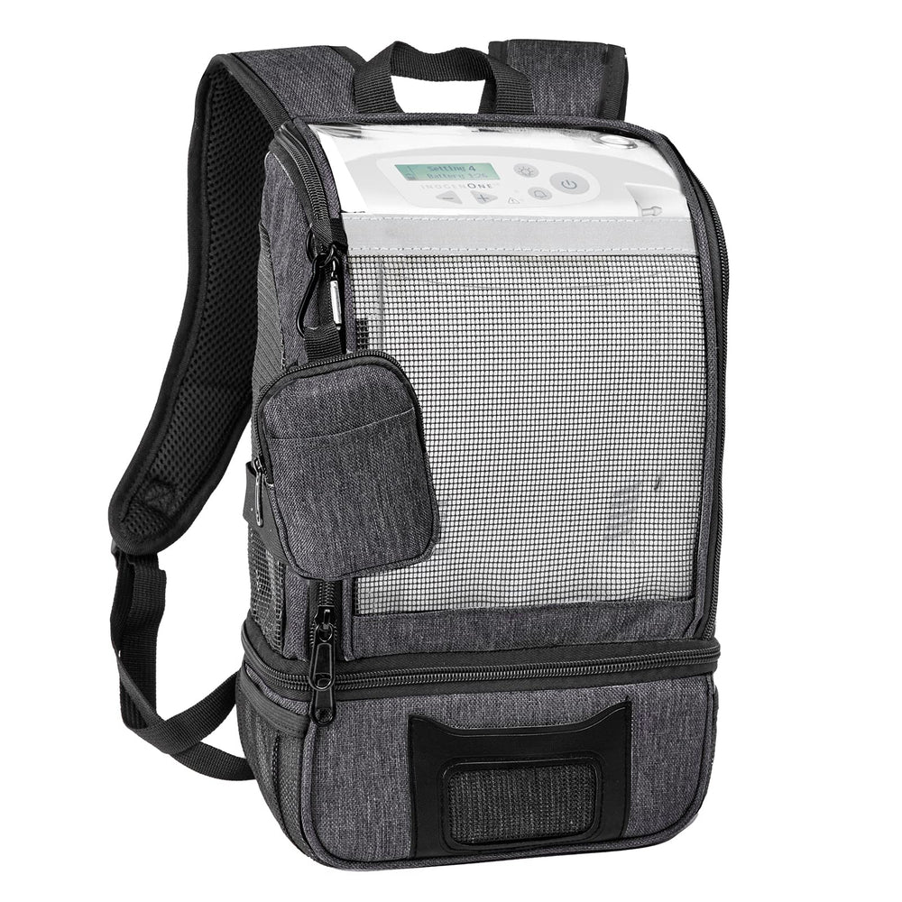 BAGSFY Oxygen Backpack top view showing quick access to controls on the go.