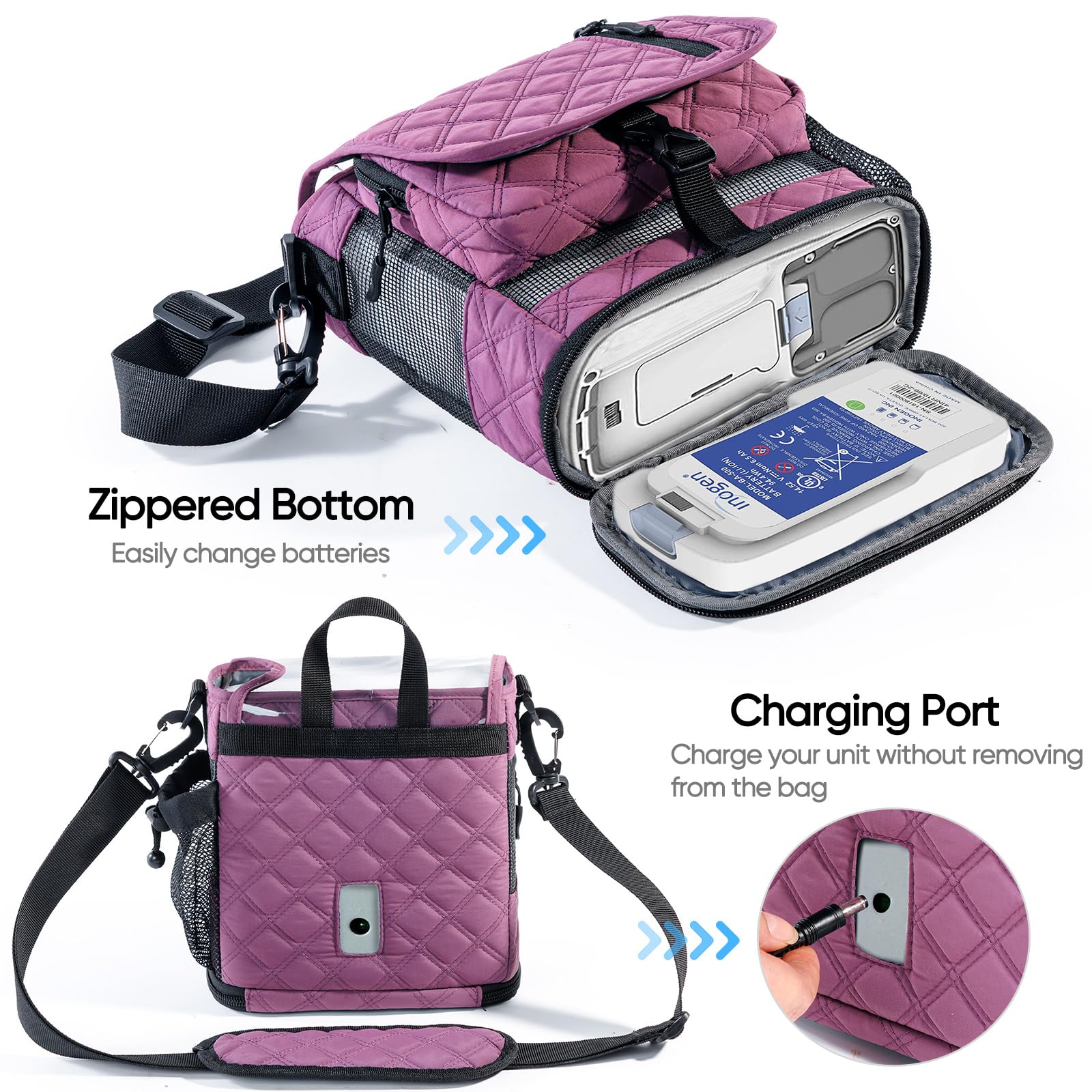 BAGSFY side water bottle pocket for on-the-go hydration