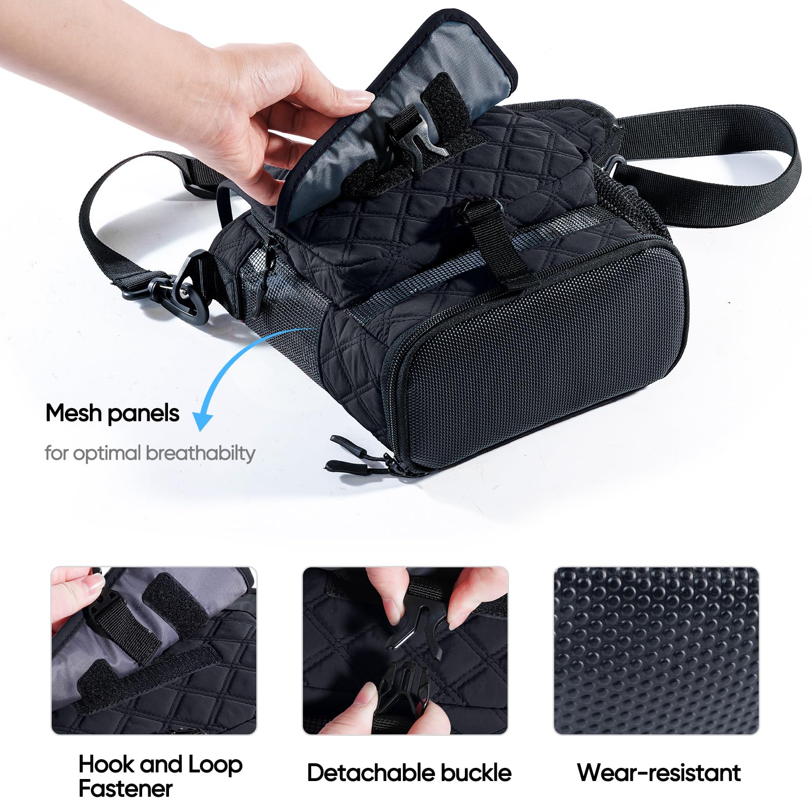 BAGSFY smart storage with three pockets for batteries and adapters